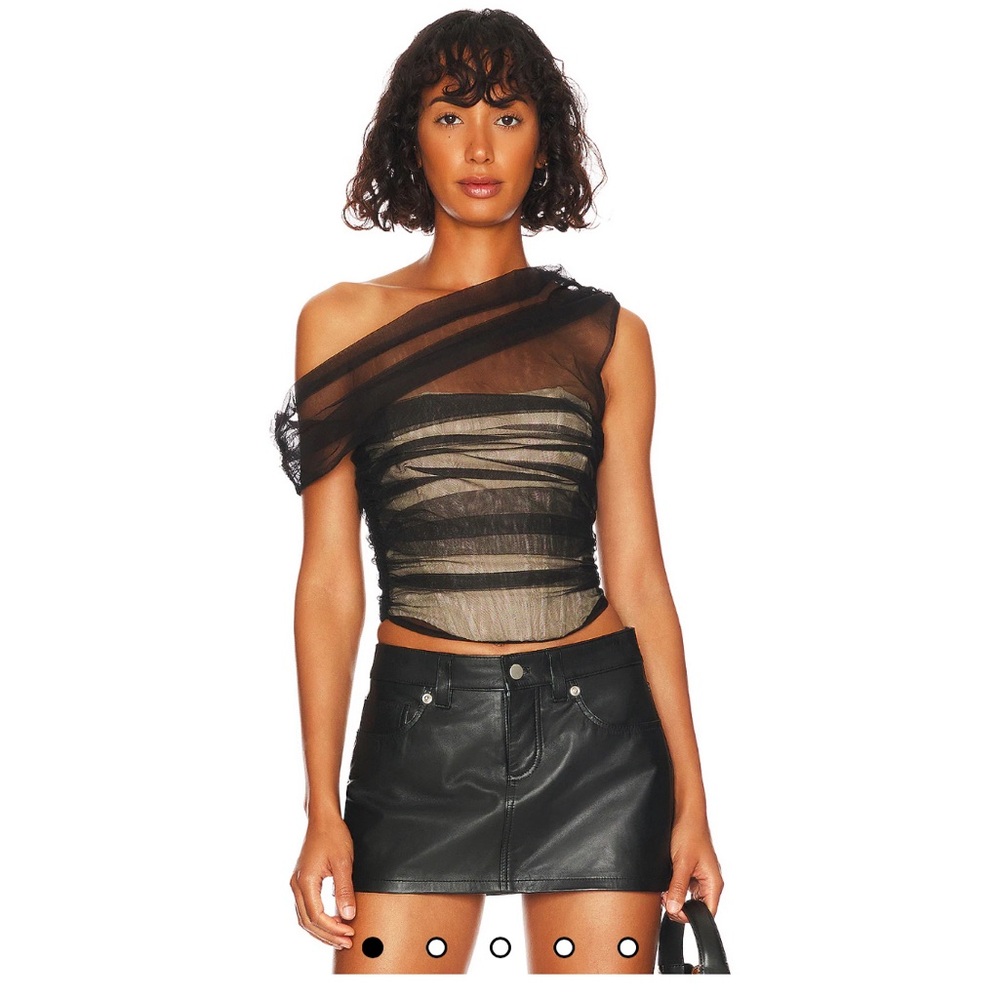 NBD x Revolve Mesh Bodice Top